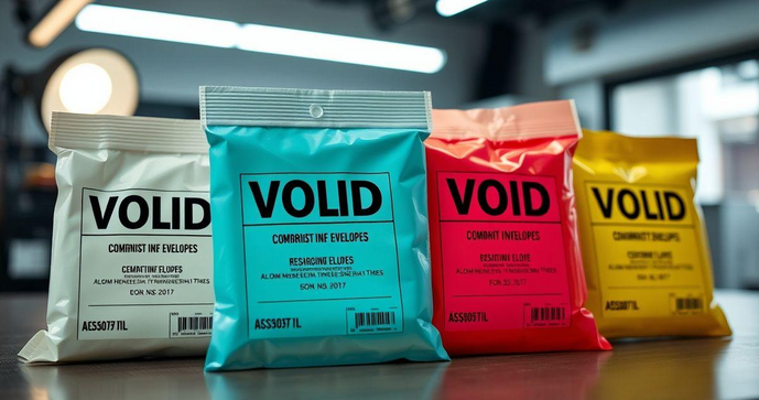 Envelopes Plásticos Personalizados VOID para Segurança e Identificação Eficiente